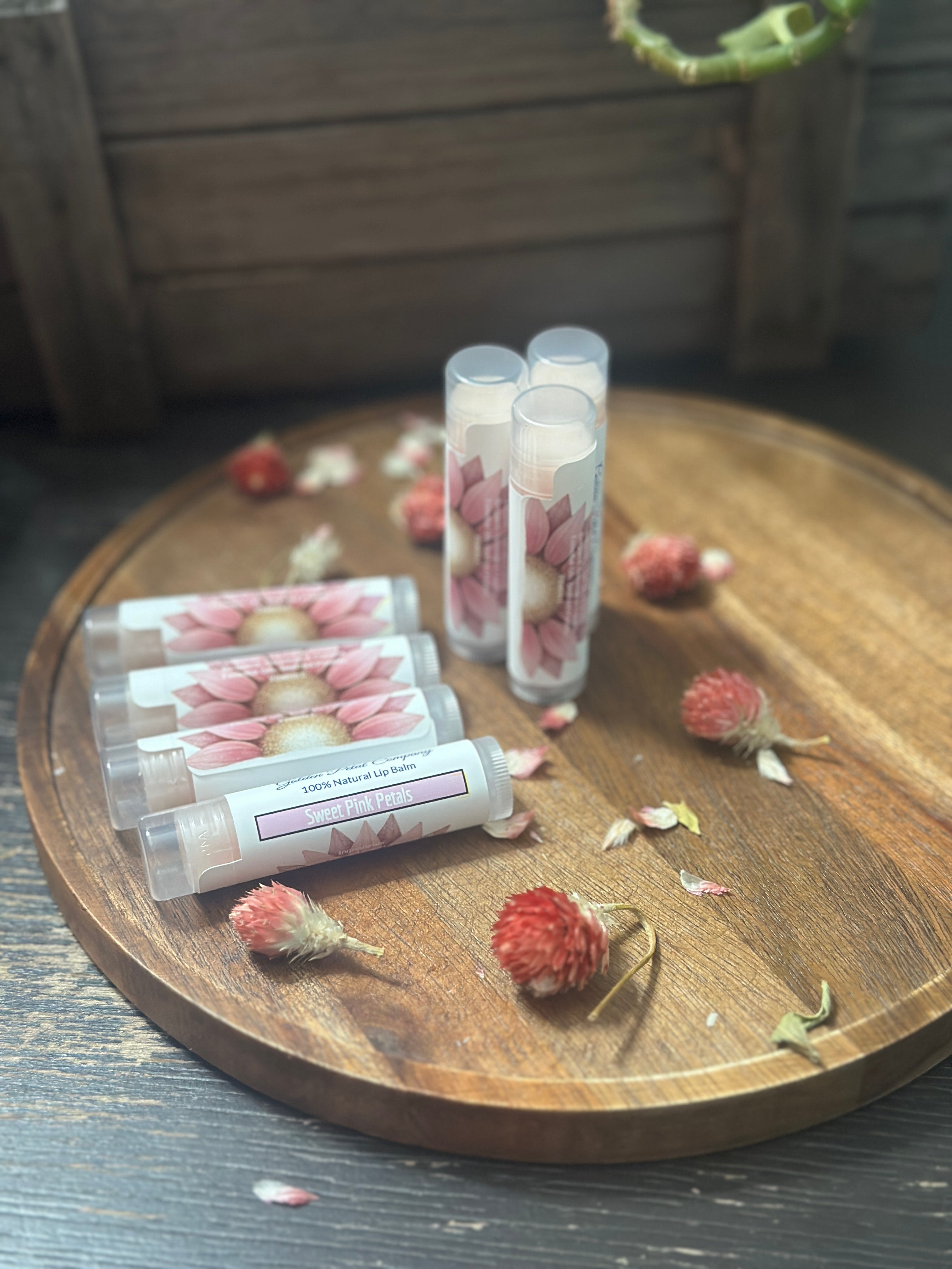 Sweet Pink Petals Lip Balm