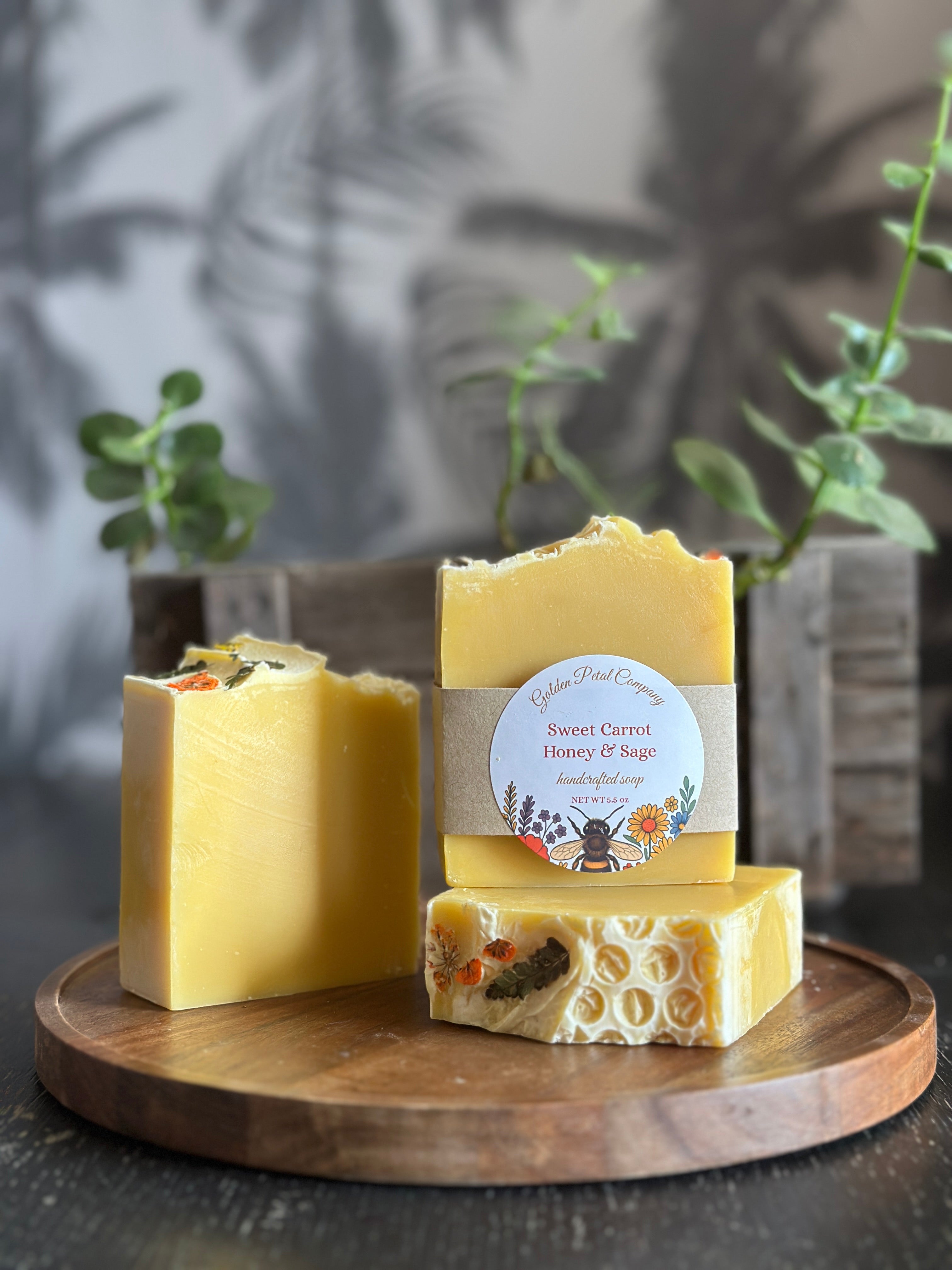 Sweet Carrot, Honey & Sage Handcrafted Soap Bar