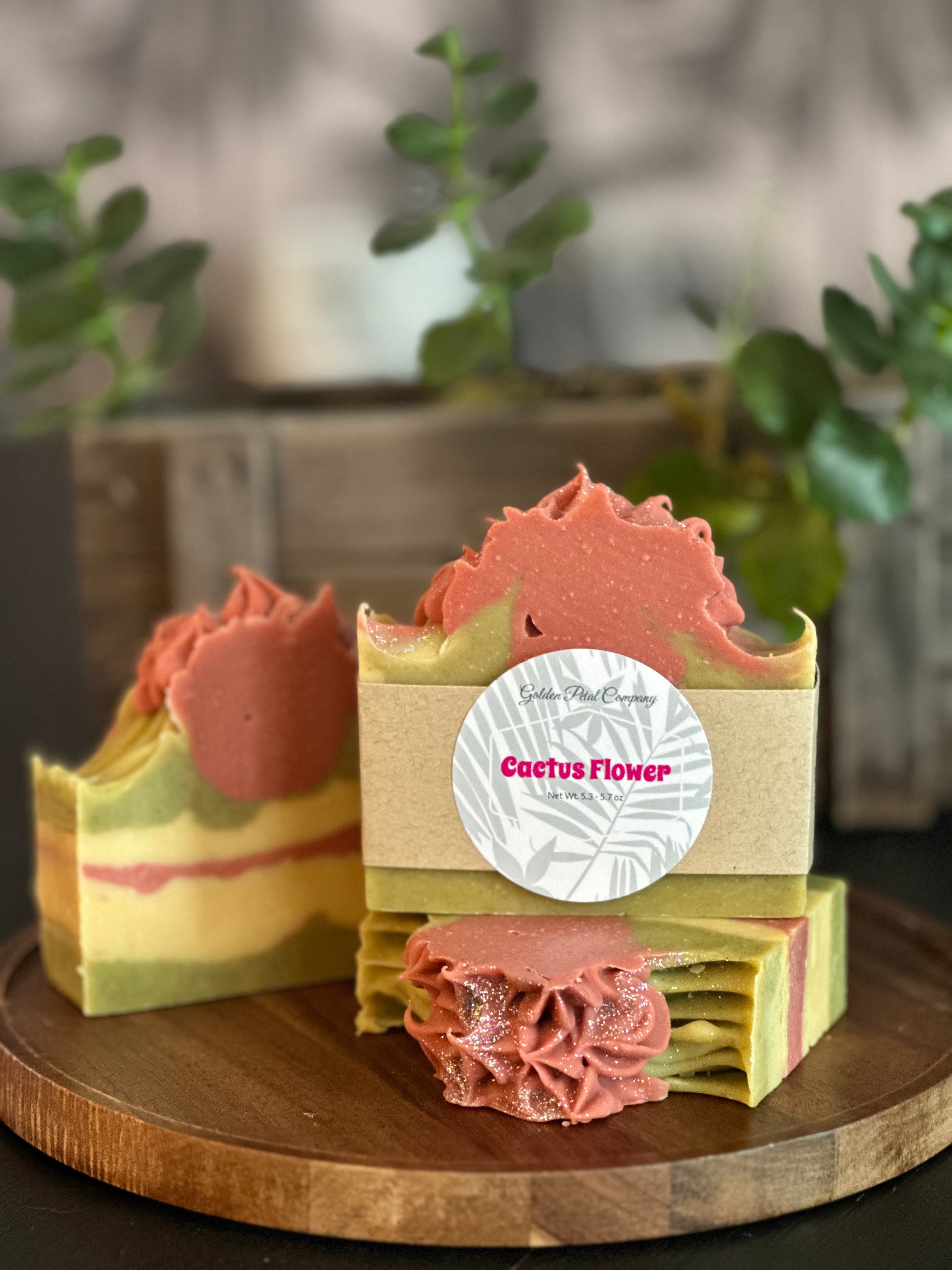 Cactus Flower Handmade Soap Bar