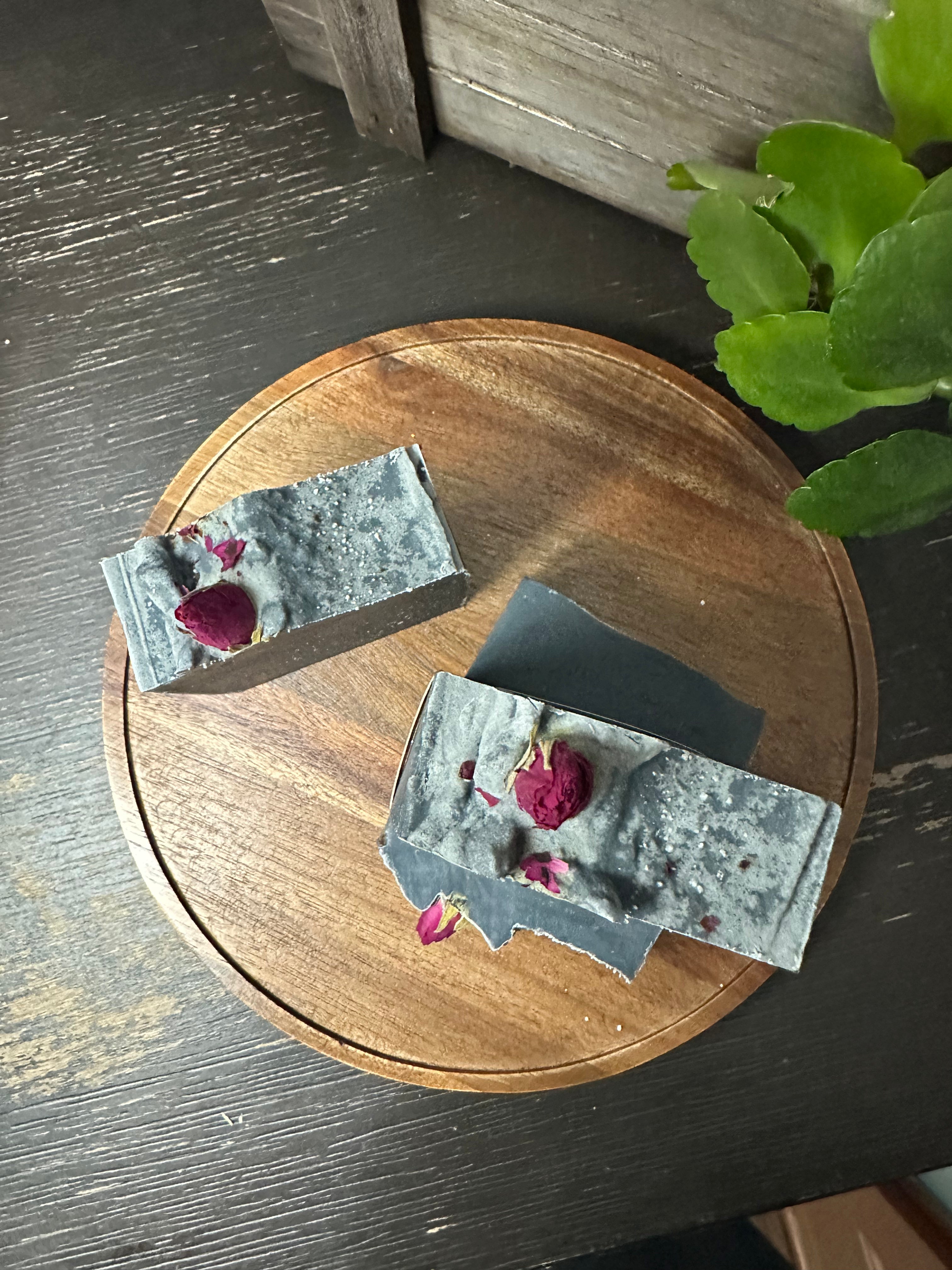 Charcoal Rose Facial Soap Bar