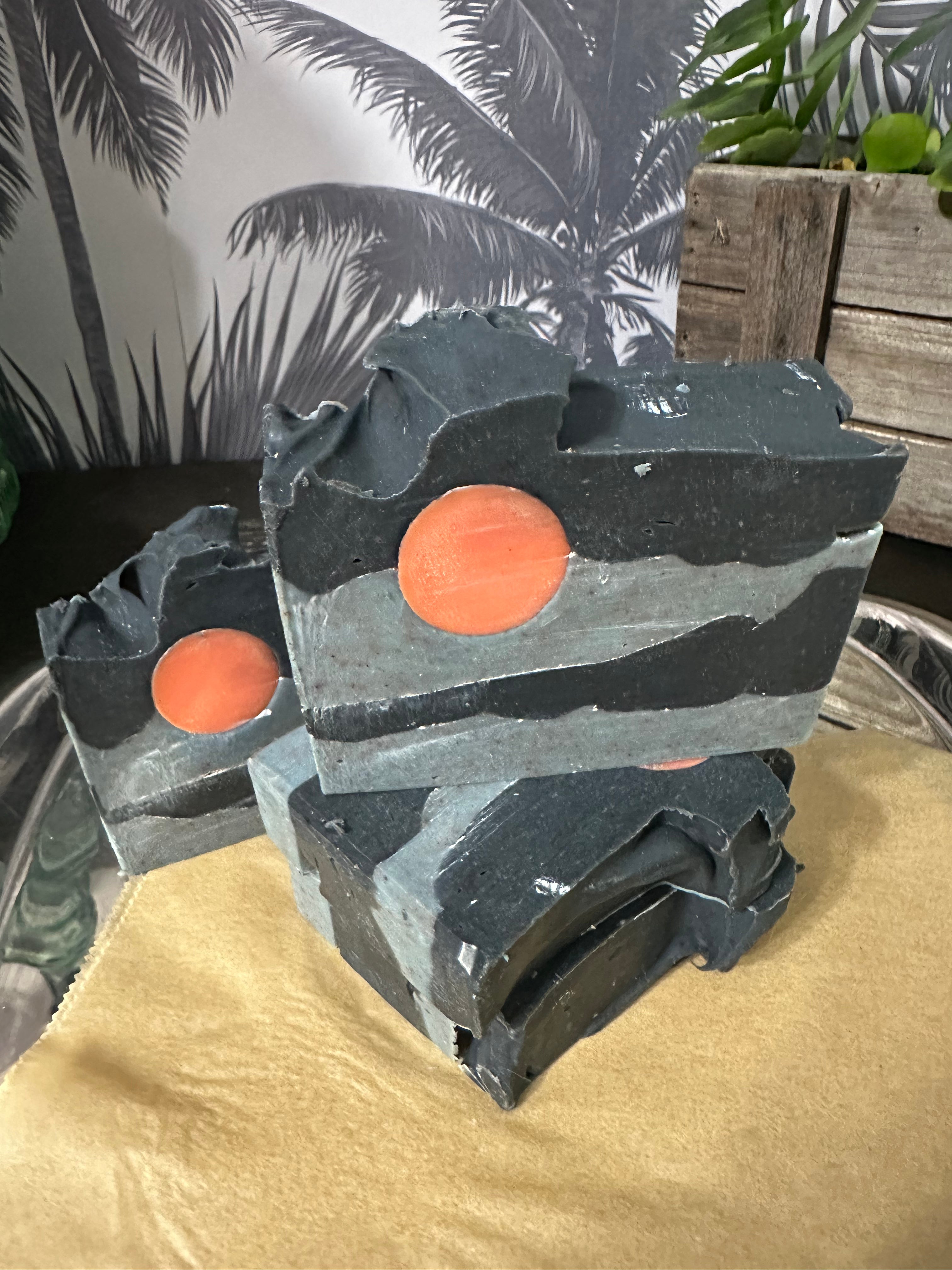 Papaya Mango Sun Handmade Soap - 3 Bar Bundle