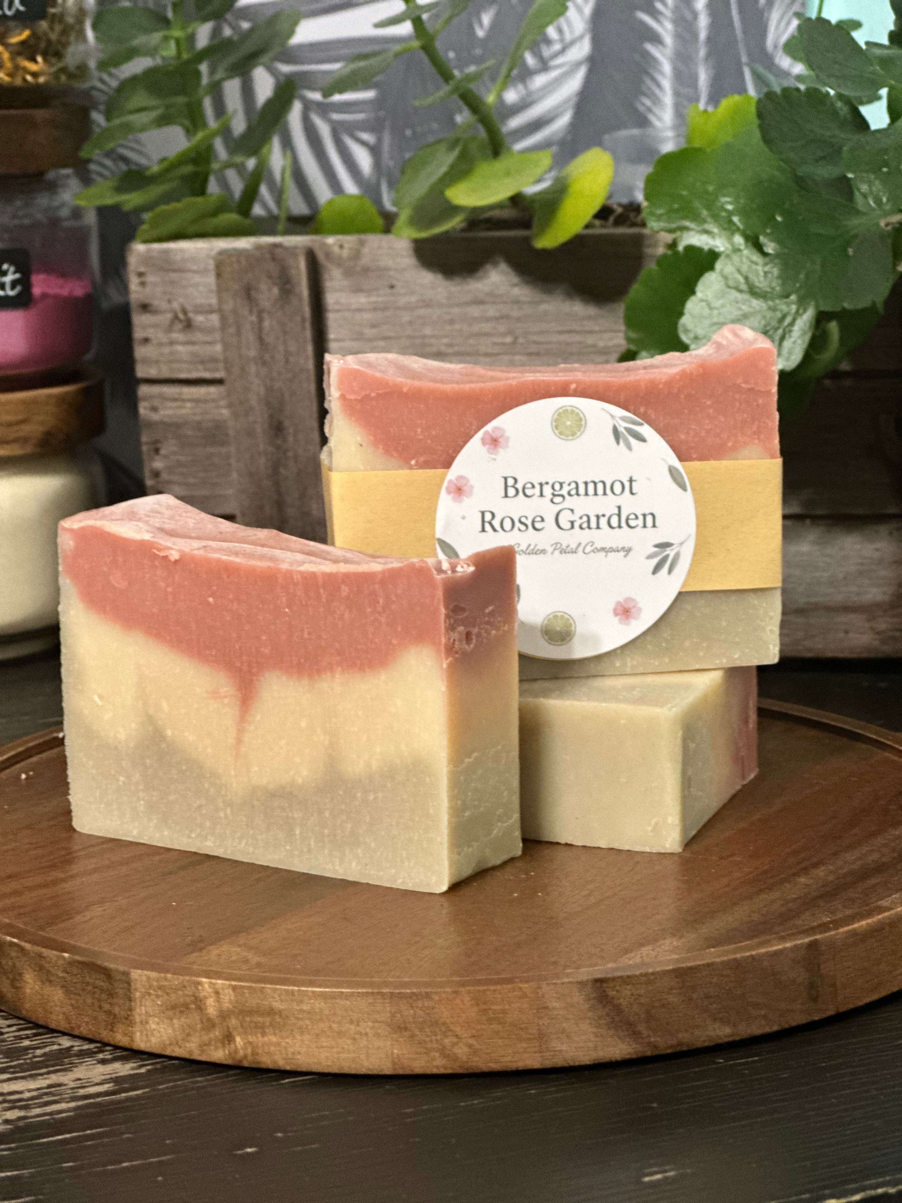 Bergamot Rose Garden Handmade Soap Bar