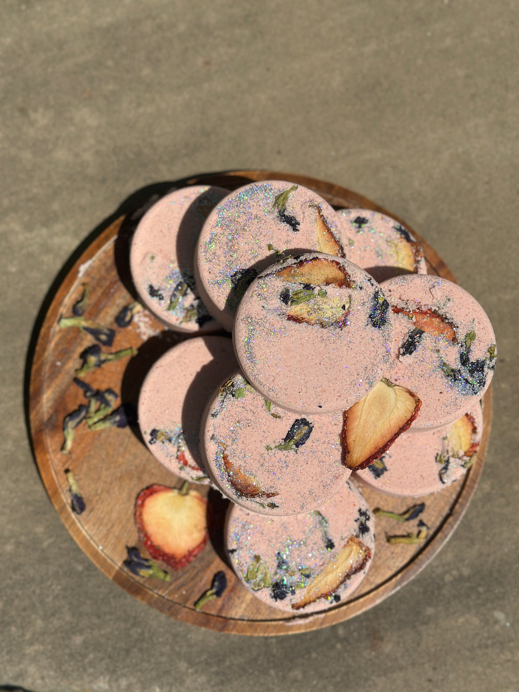 Strawberry Moon Handmade Botanical Bath Fizz