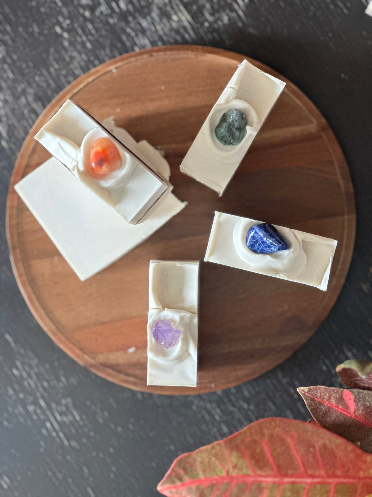 Chakra Gemstone Soap Bar