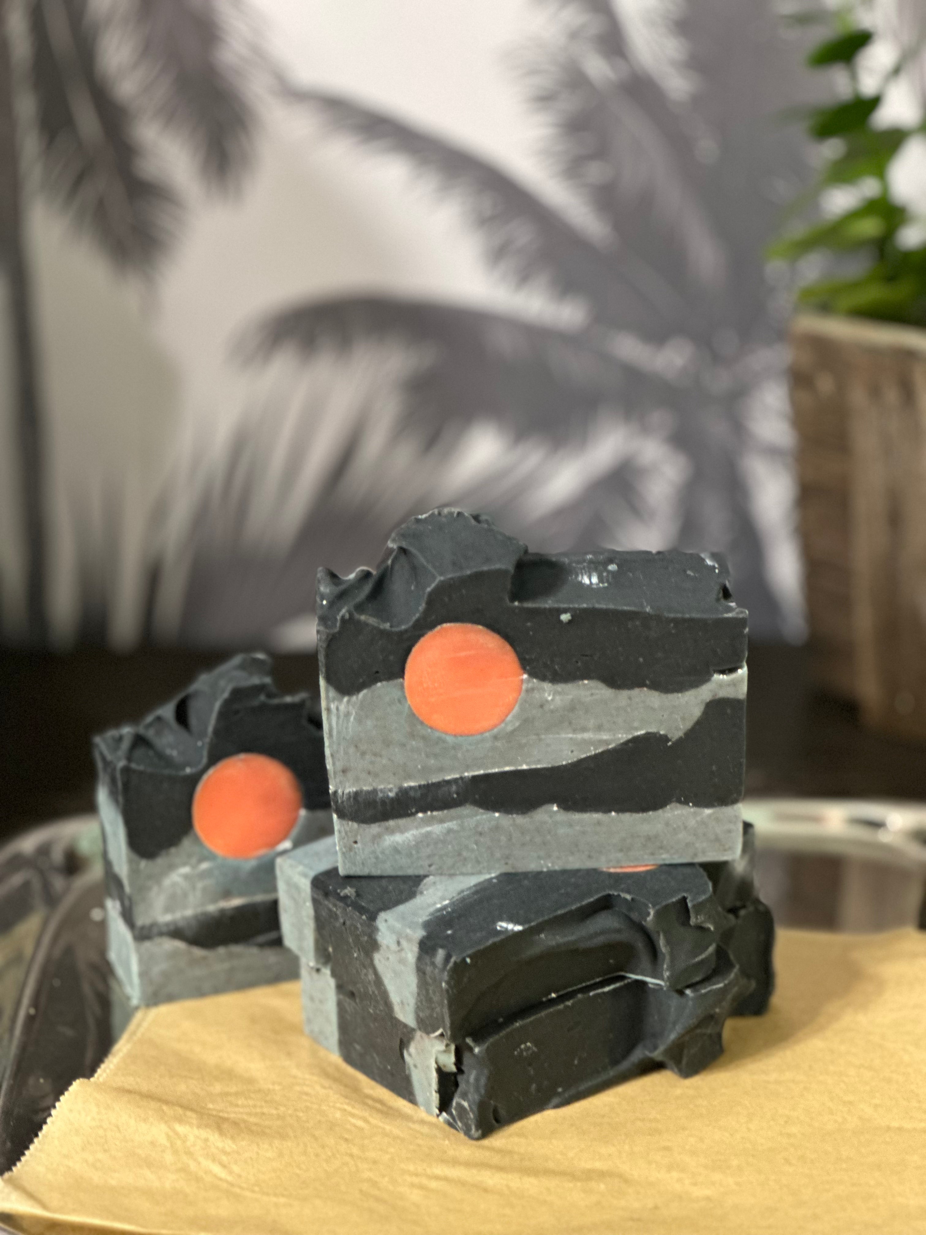 Papaya Mango Sun Handmade Soap - 3 Bar Bundle