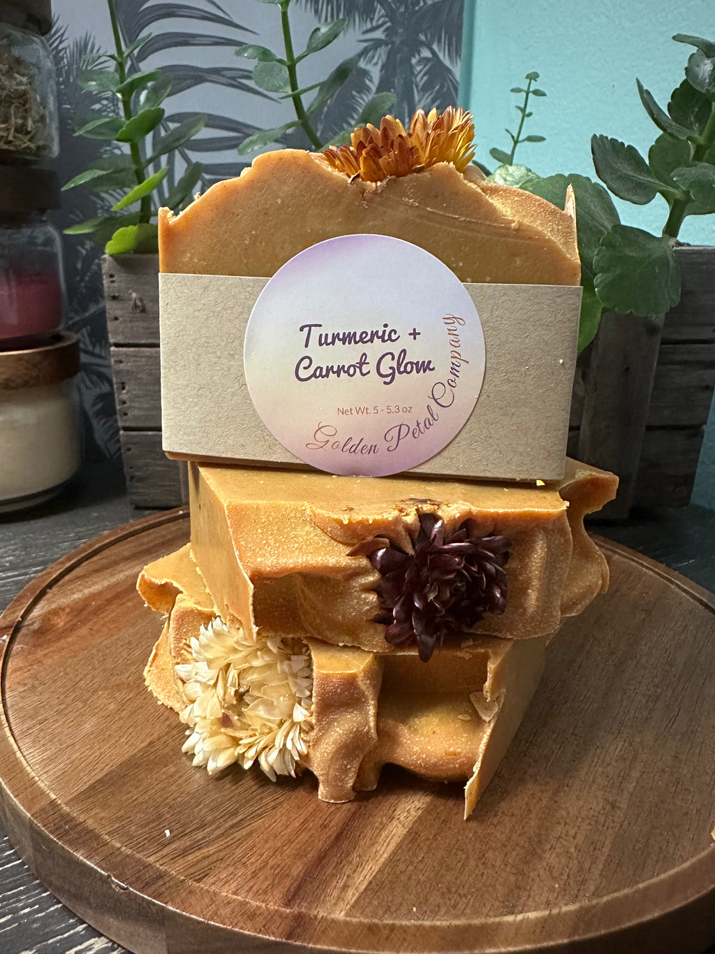 Turmeric + Carrot Glow Handmade Soap Bar - Unscented