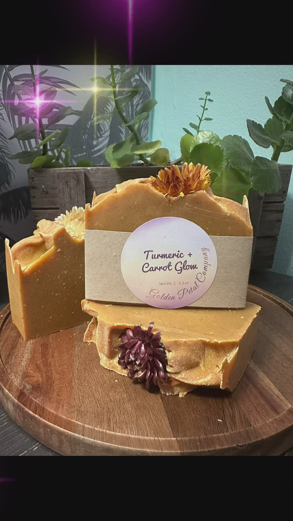 Turmeric + Carrot Glow Handmade Soap Bar - Unscented