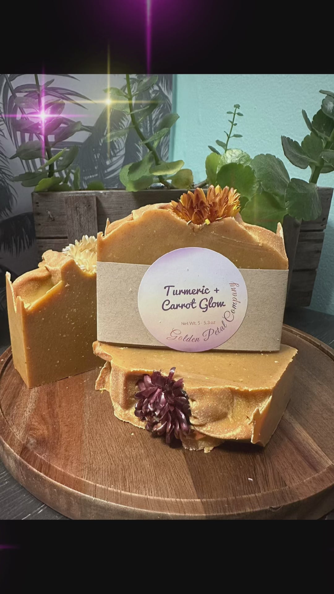 Turmeric + Carrot Glow Handmade Soap Bar - Unscented